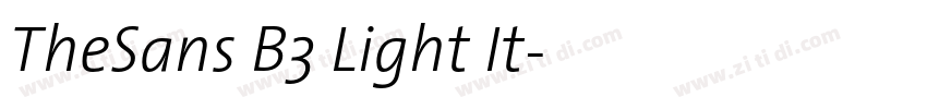 TheSans B3 Light It字体转换